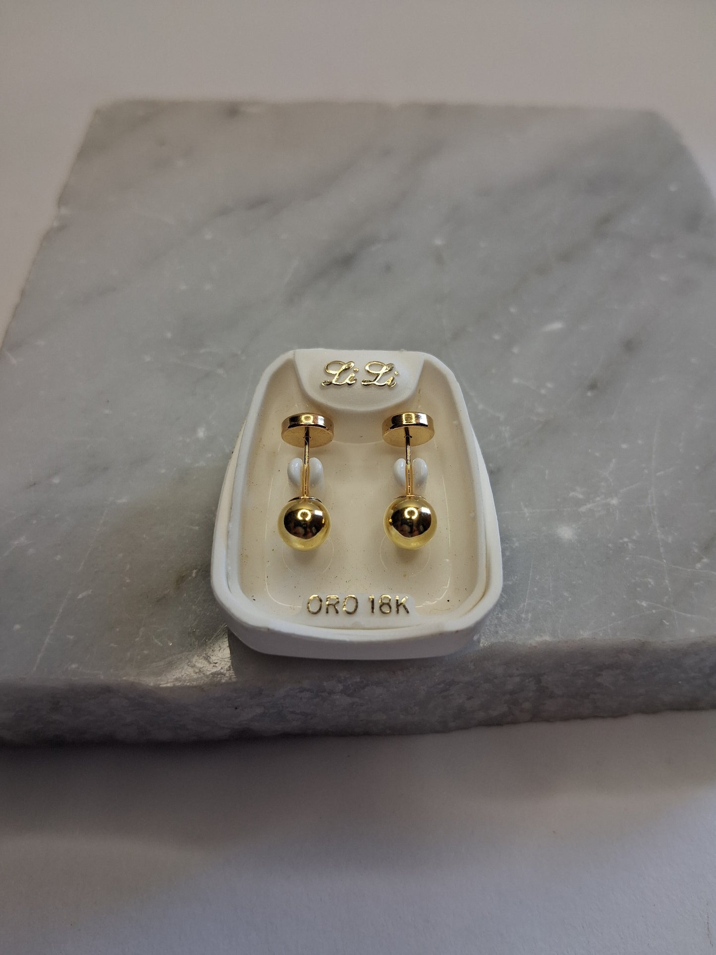 Aros - Abridores Bolita 5 mm - Oro 18Kts