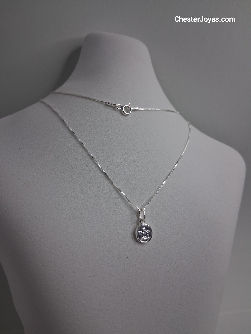 Collar - Ángel de Guarda 9 mm - Plata925 - Dama.