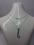 Collar Cadena 3x1 con Dije Palo de Hockey Plata 925 - Dama
