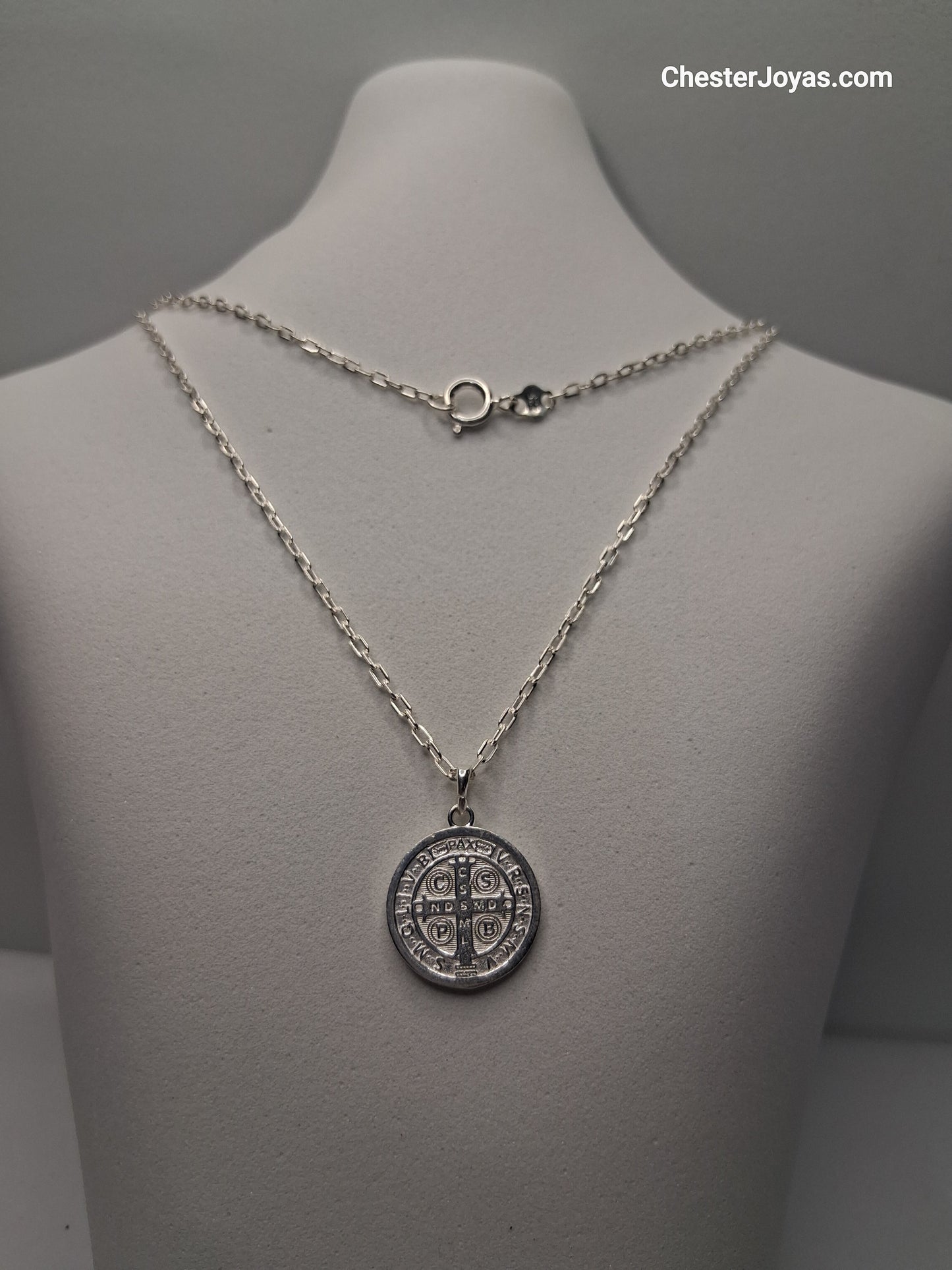 Collar - Mini Forcet x 60 cm - San Benito  - Plata925 - Caballero.