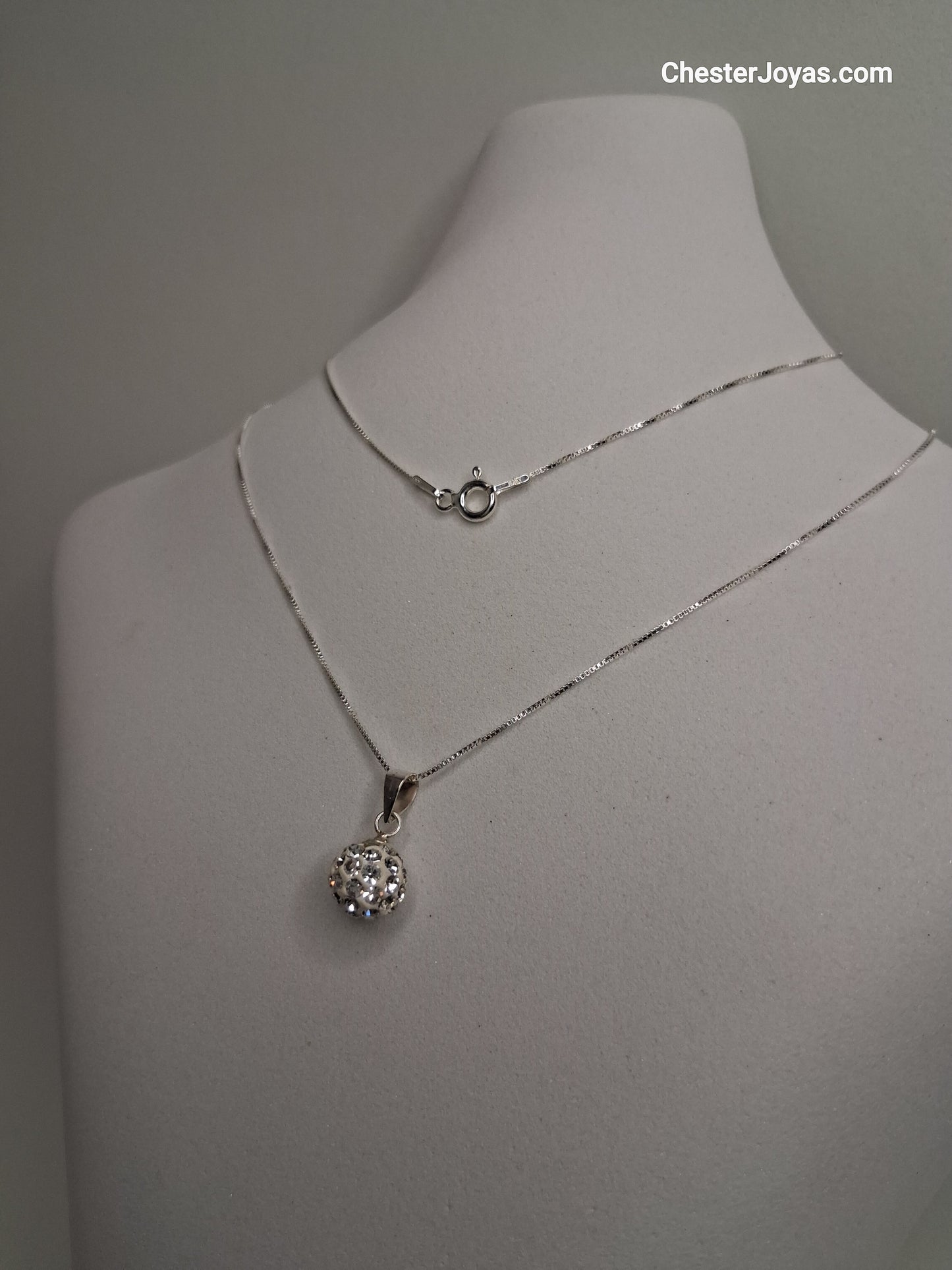 Collar - Bolita de fuego - cadena a elección - Plata925 - Dama.