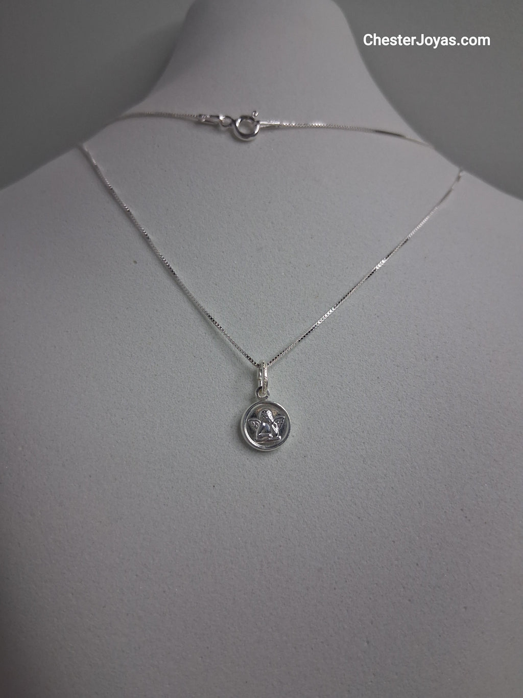 Collar - Ángel de Guarda 9 mm - Plata925 - Dama.