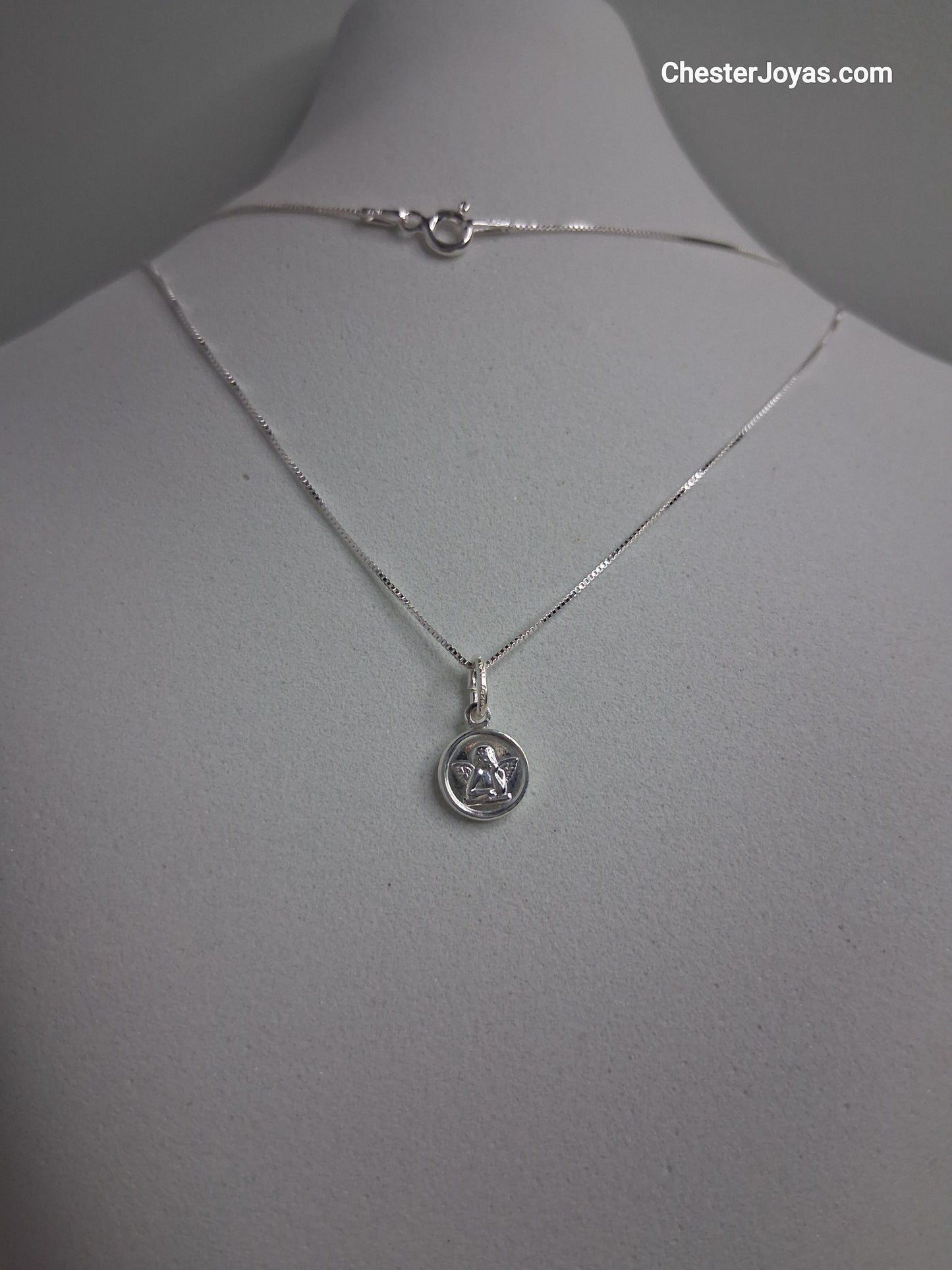 Collar - Ángel de Guarda 9 mm - Plata925 - Dama.