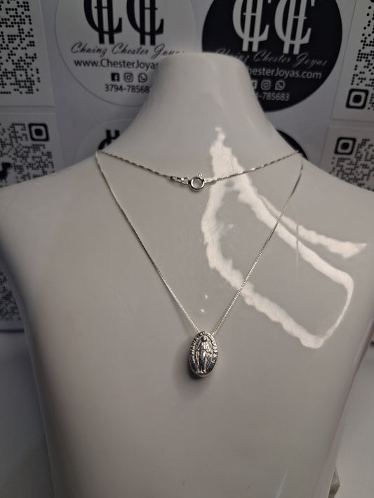 Collar - Medalla Milagrosa - Plata925 - Dama.