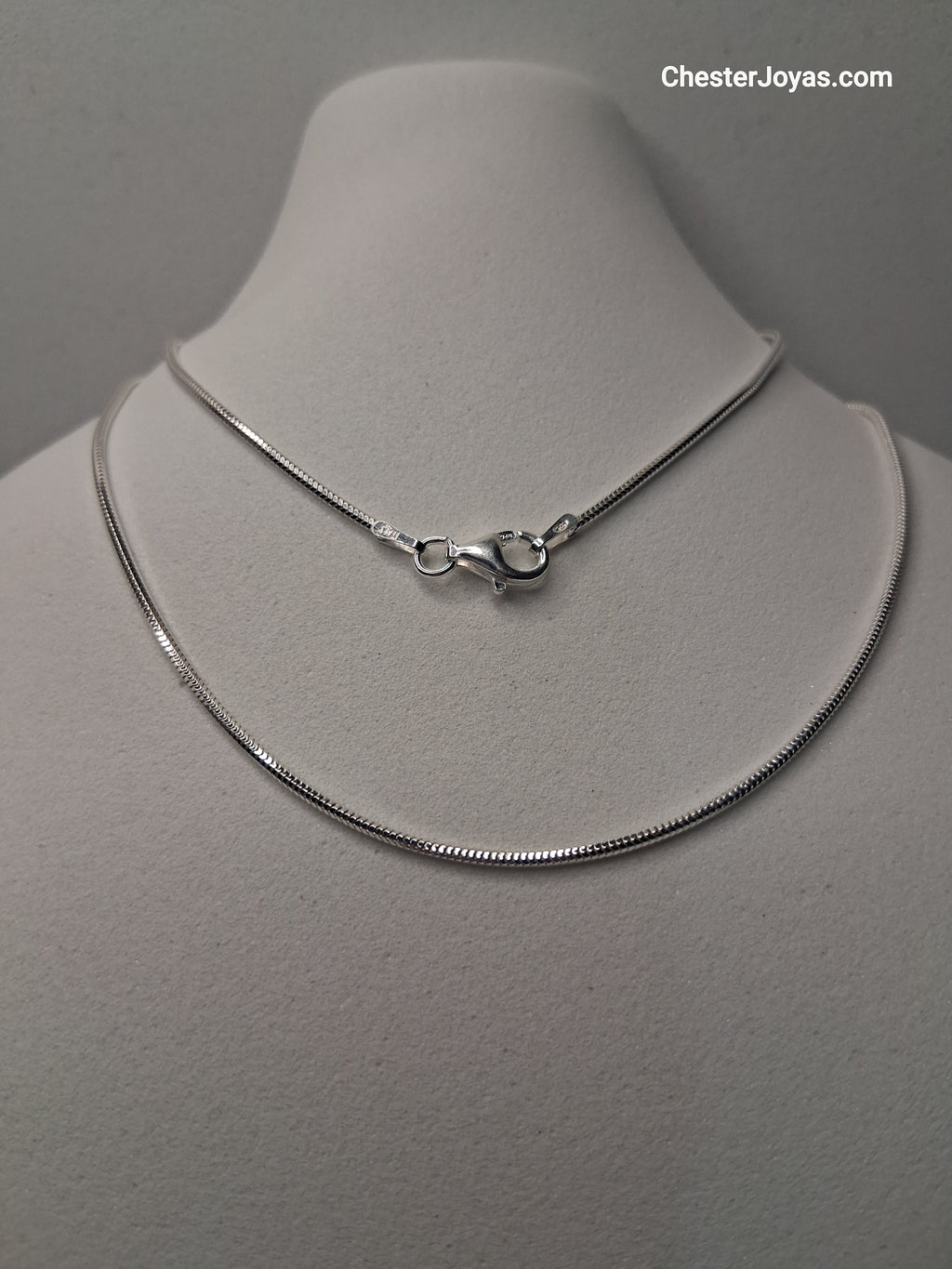 Collar- Cadena Cola de Ratón x 45 cm - Plata925 - Dama.