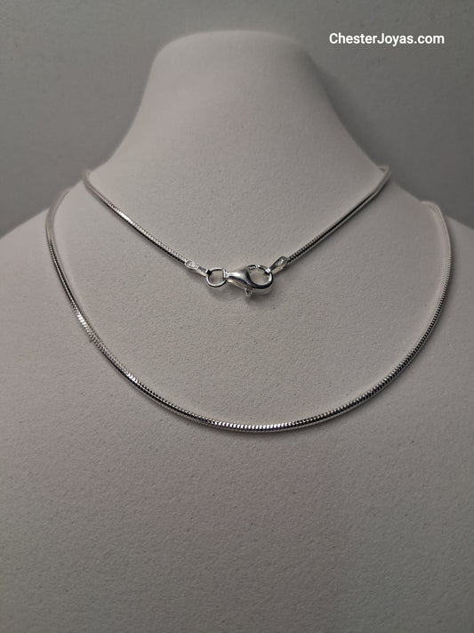 Collar- Cadena Cola de Ratón x 45 cms - Plata925 - Dama.