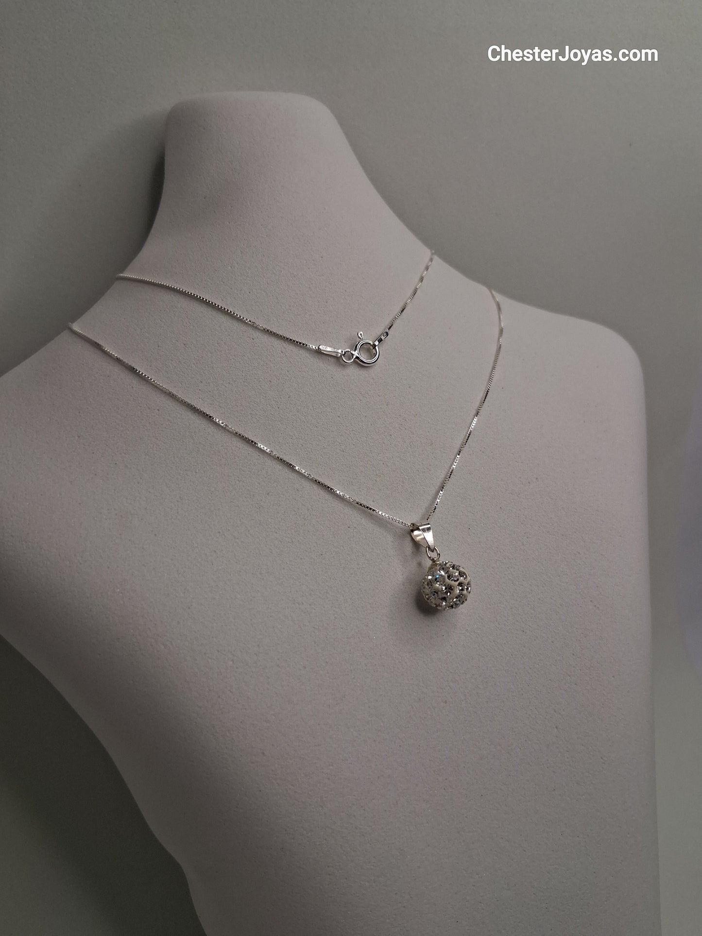 Collar - Bolita de fuego - cadena a elección - Plata925 - Dama.