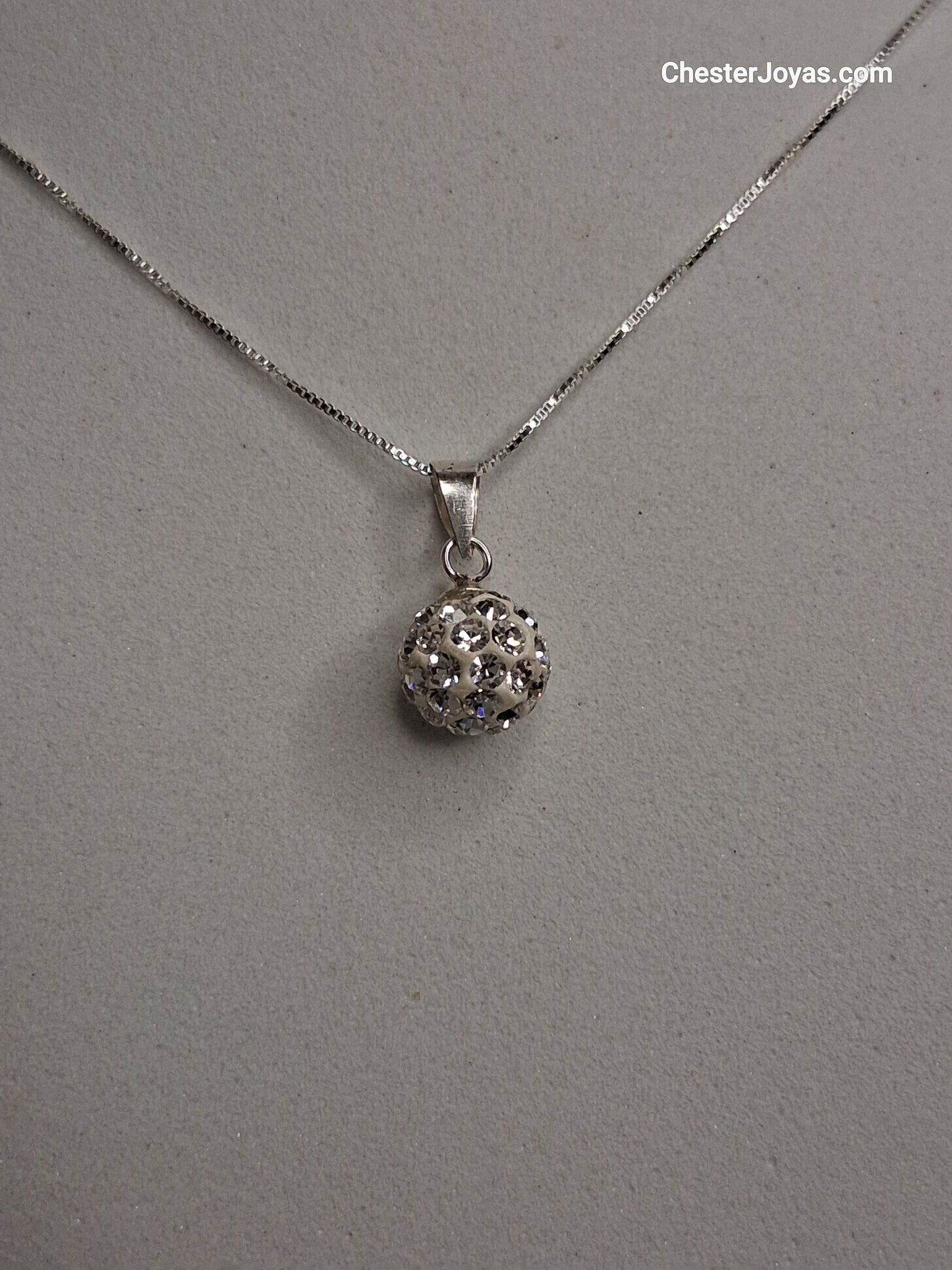 Collar - Bolita de fuego - cadena a elección - Plata925 - Dama.