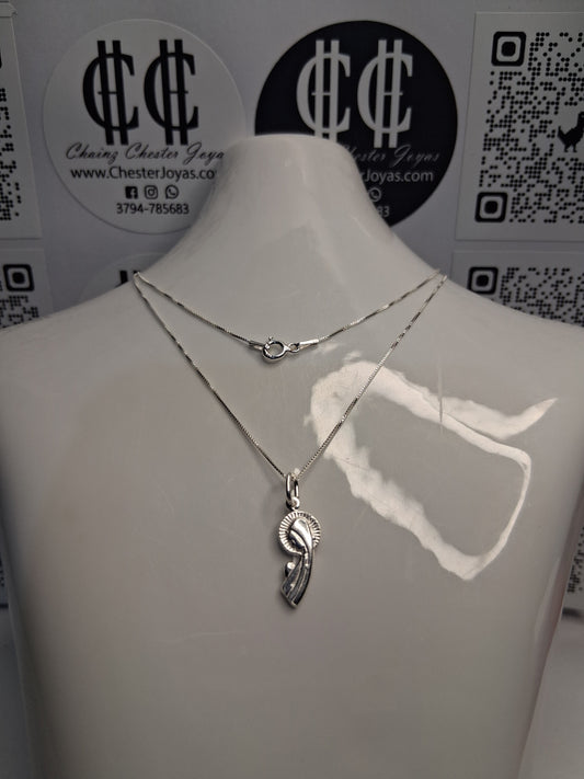 Collar - Virgen niña - Plata925 - Dama.