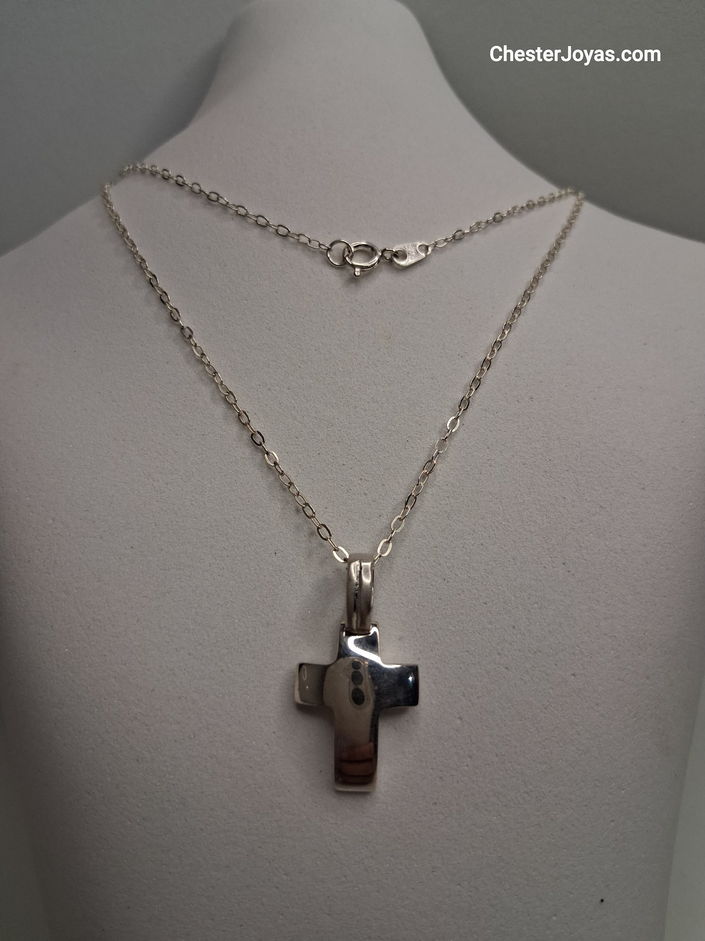Collar - Forcet Mini x 50 cms - Cruz Bombe - Plata925 - Unisex. (copia)