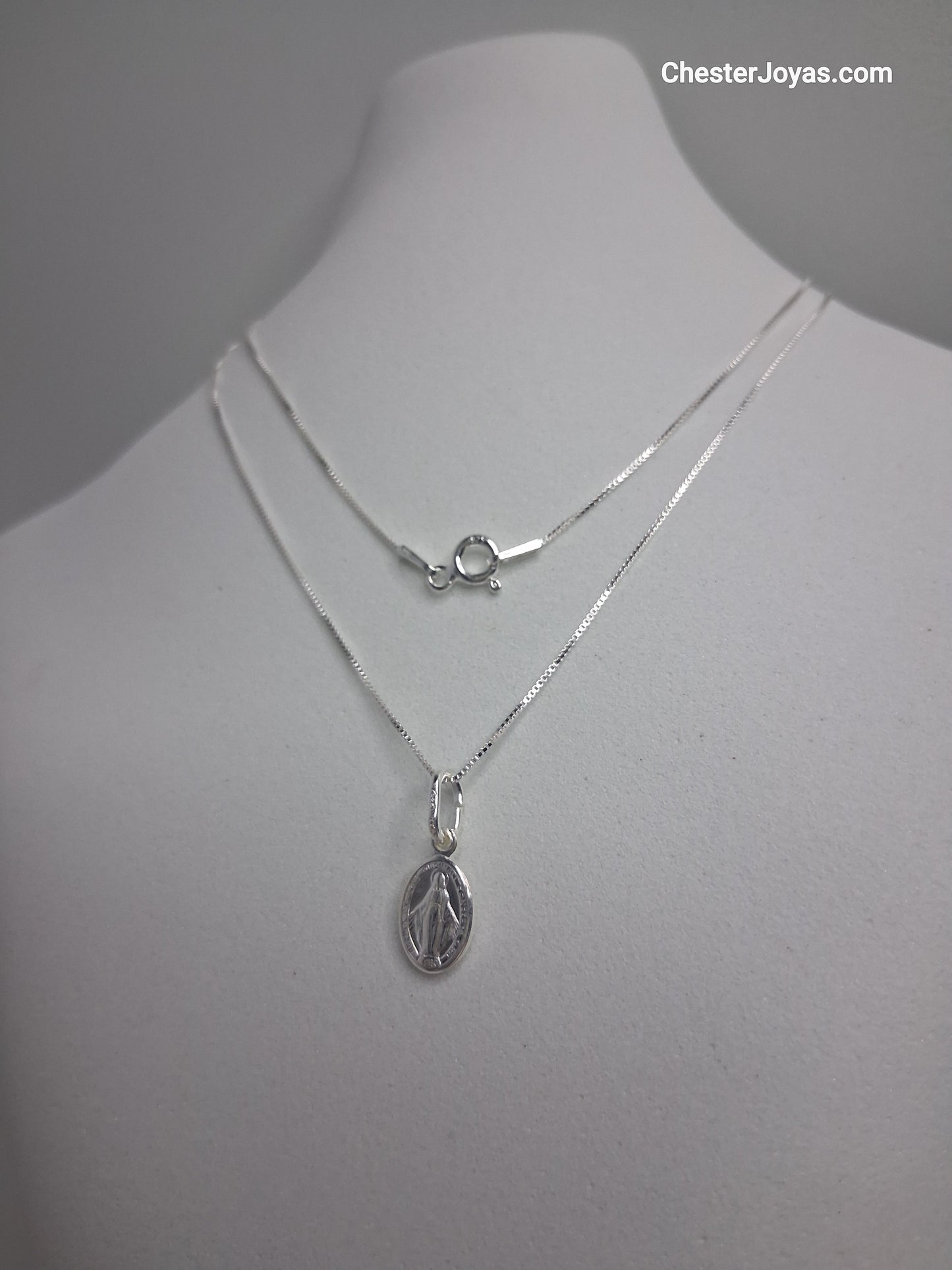 Collar - Medalla Milagrosa 9 mm - Plata925 - Dama.