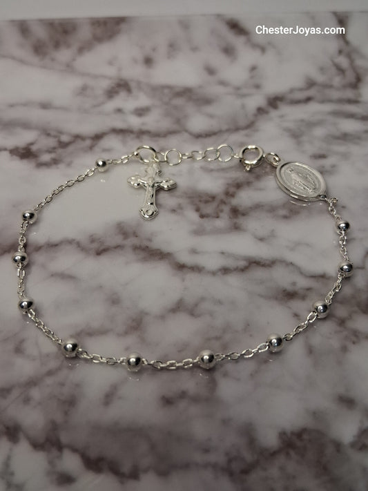 Pulsera - Denario 17,5 + 2 cm - Regulable - Plata925