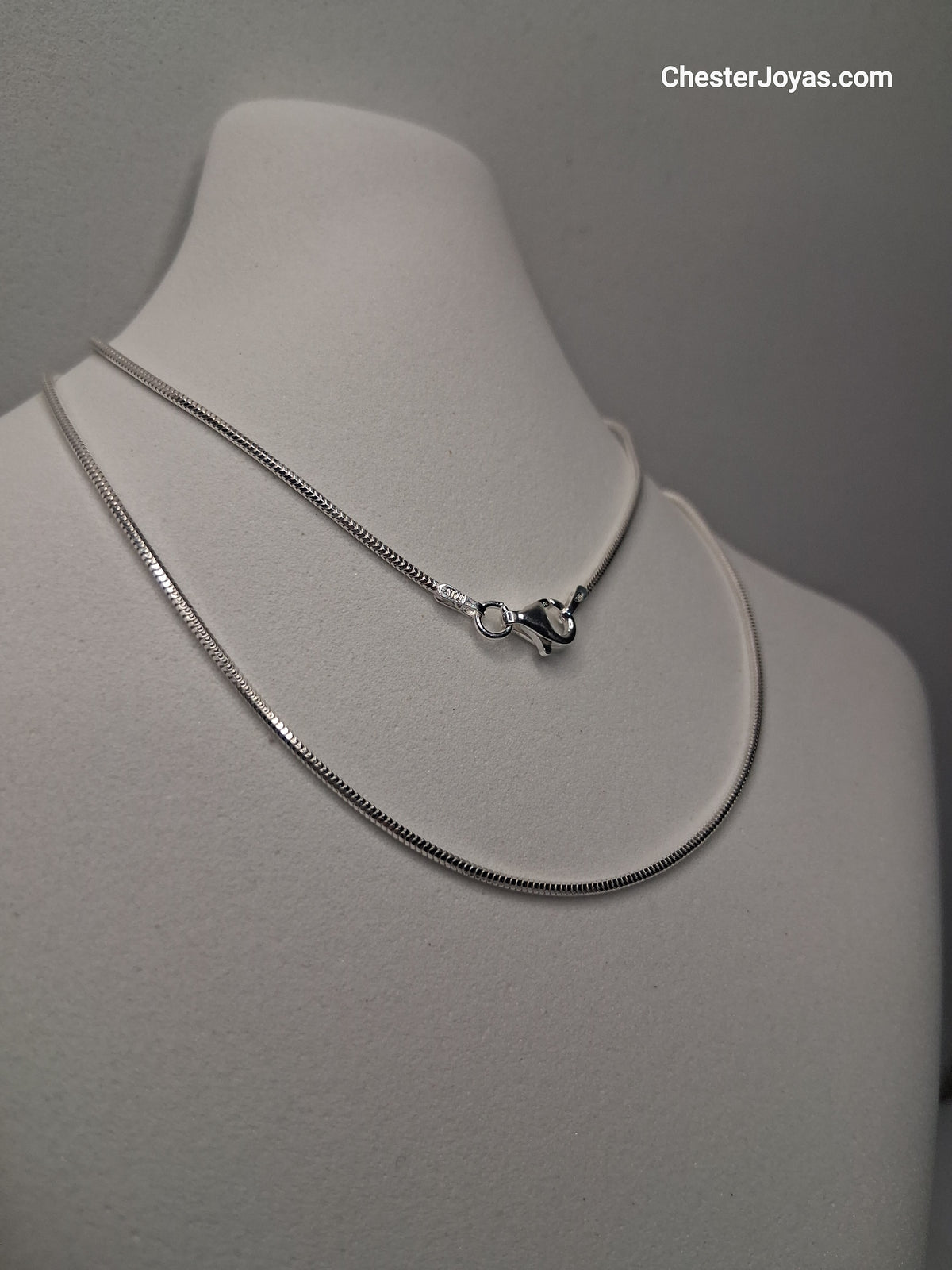 Collar- Cadena Cola de Ratón x 45 cm - Plata925 - Dama.