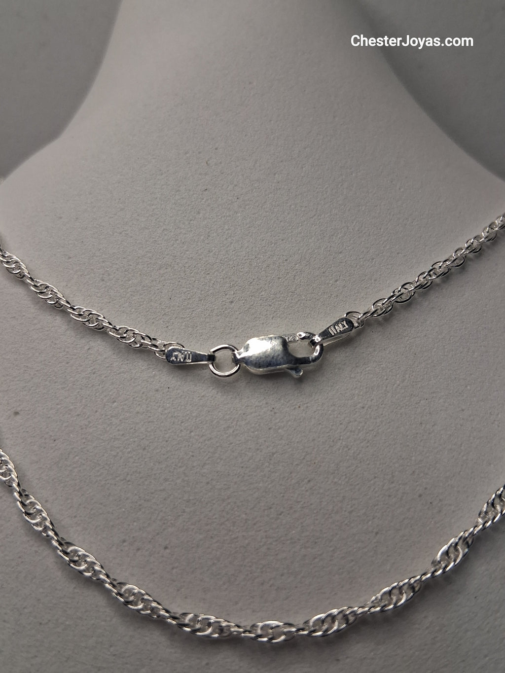 Collar - Cadena tourbillon x 50 cms - Plata925 - Unisex.