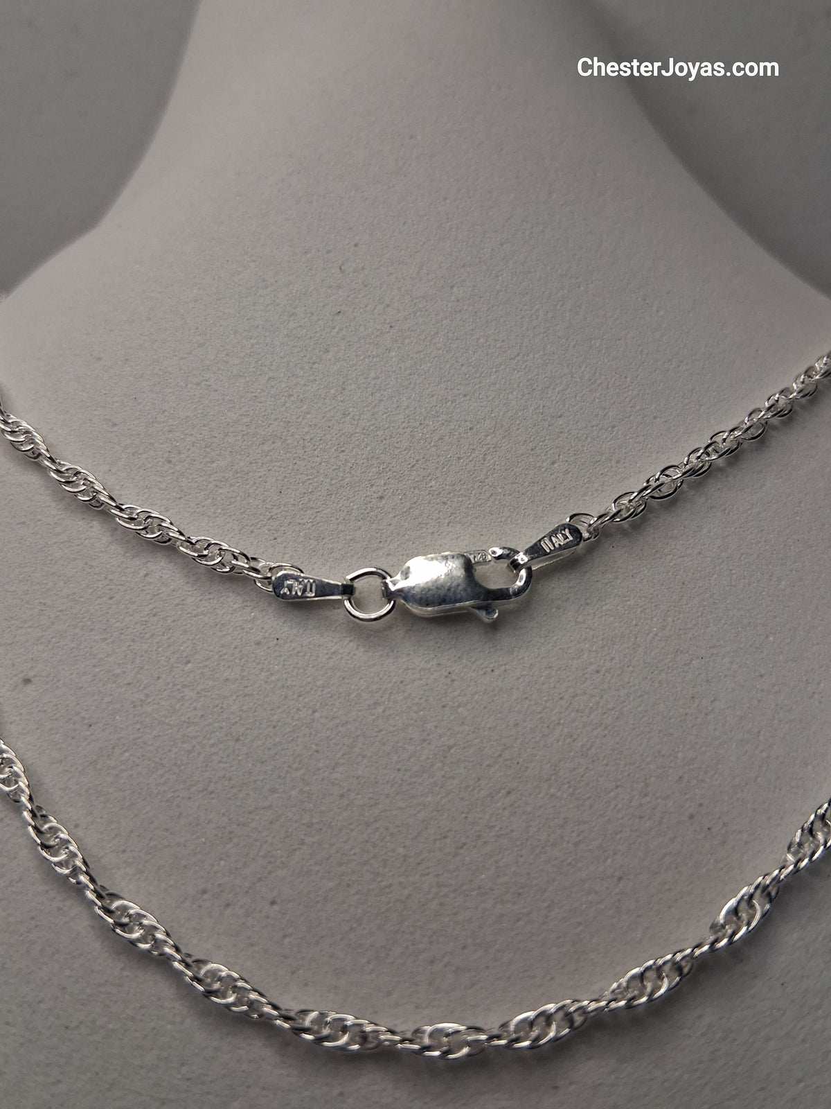 Collar - Cadena tourbillon x 50 cms - Plata925 - Unisex.
