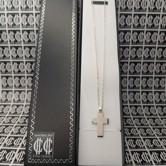 Collar - Mini Forcet - Cruz Chata - Plata925 - Dama.