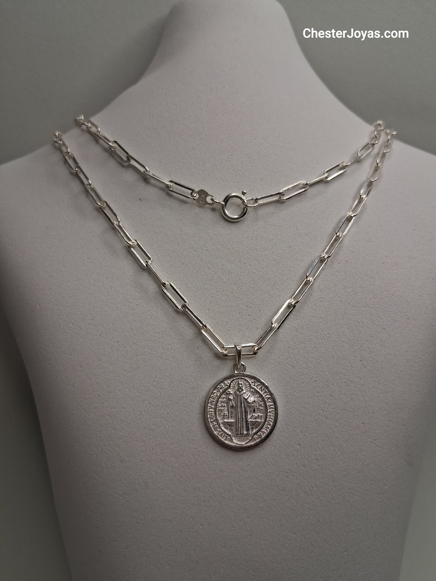 Collar - Forcet FL-80 x 60 cms - San Benito  - Plata925 - Caballero.