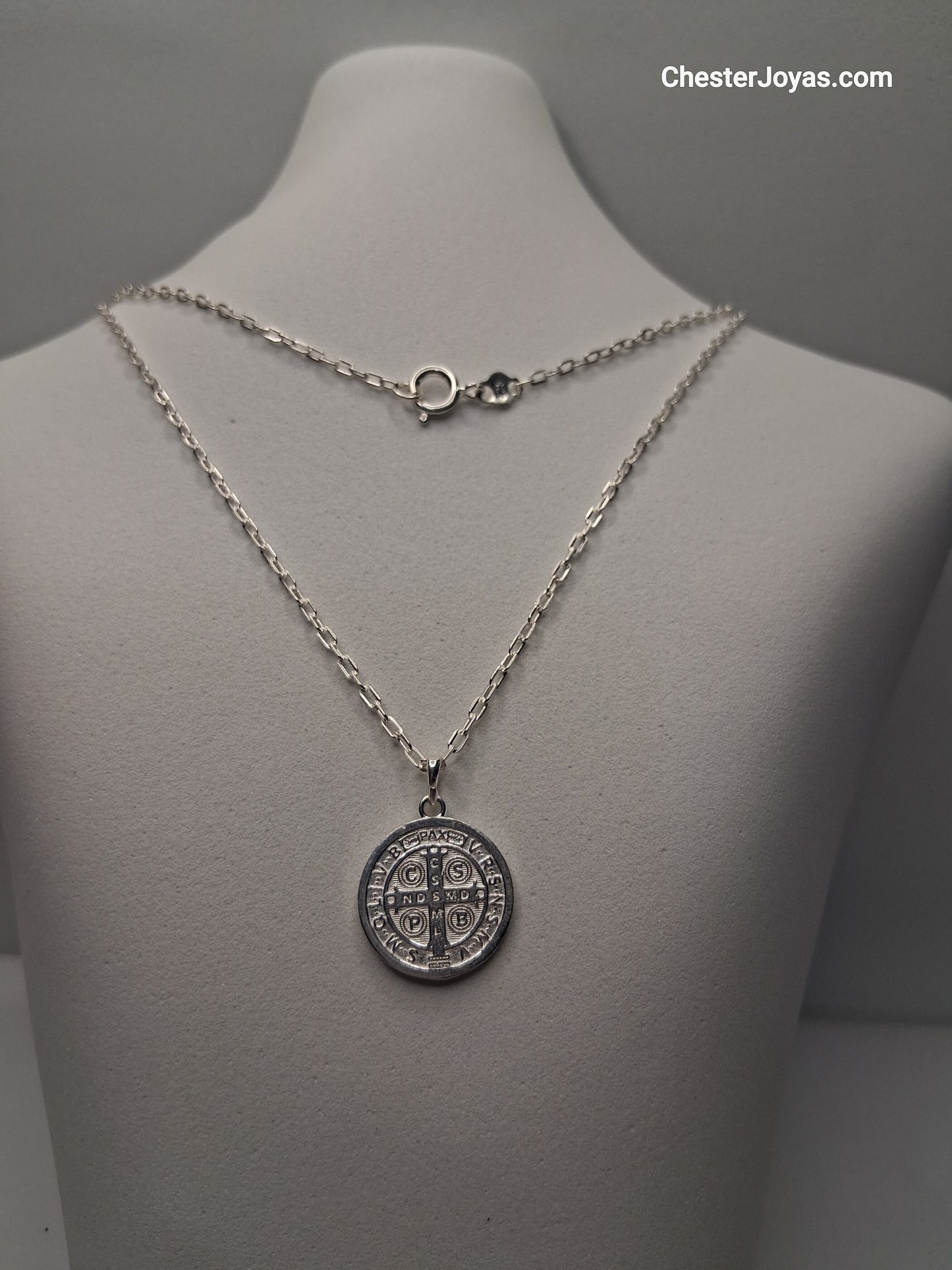 Collar - Mini Forcet x 60 cm - San Benito  - Plata925 - Caballero.