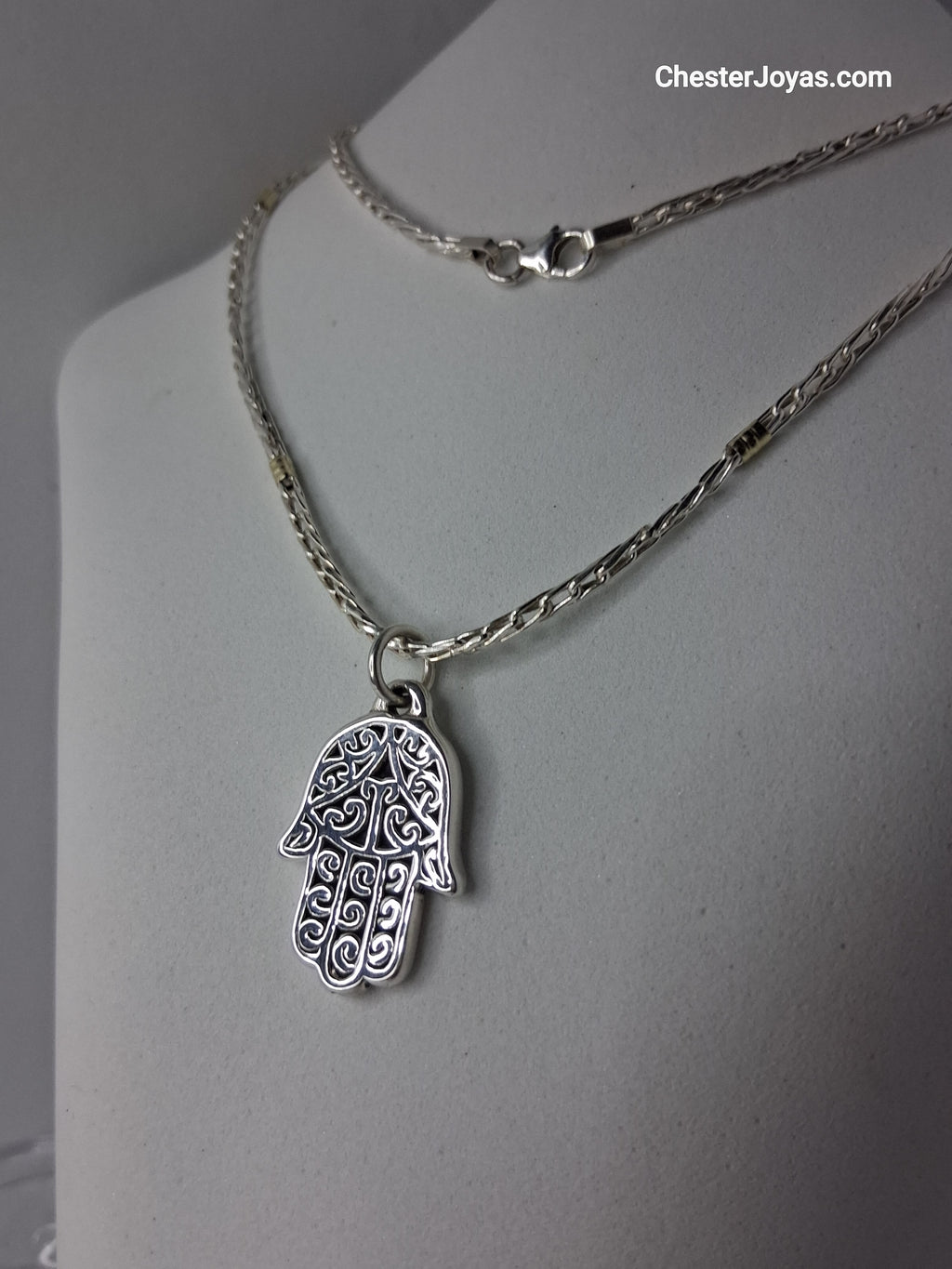 collar mano de fatima plata 925 primary