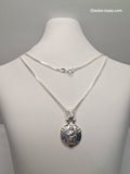Collar - Cadena Diamantada x 55 cm - Plata925 - Dije Gauchito Gil Plata y Oro.
