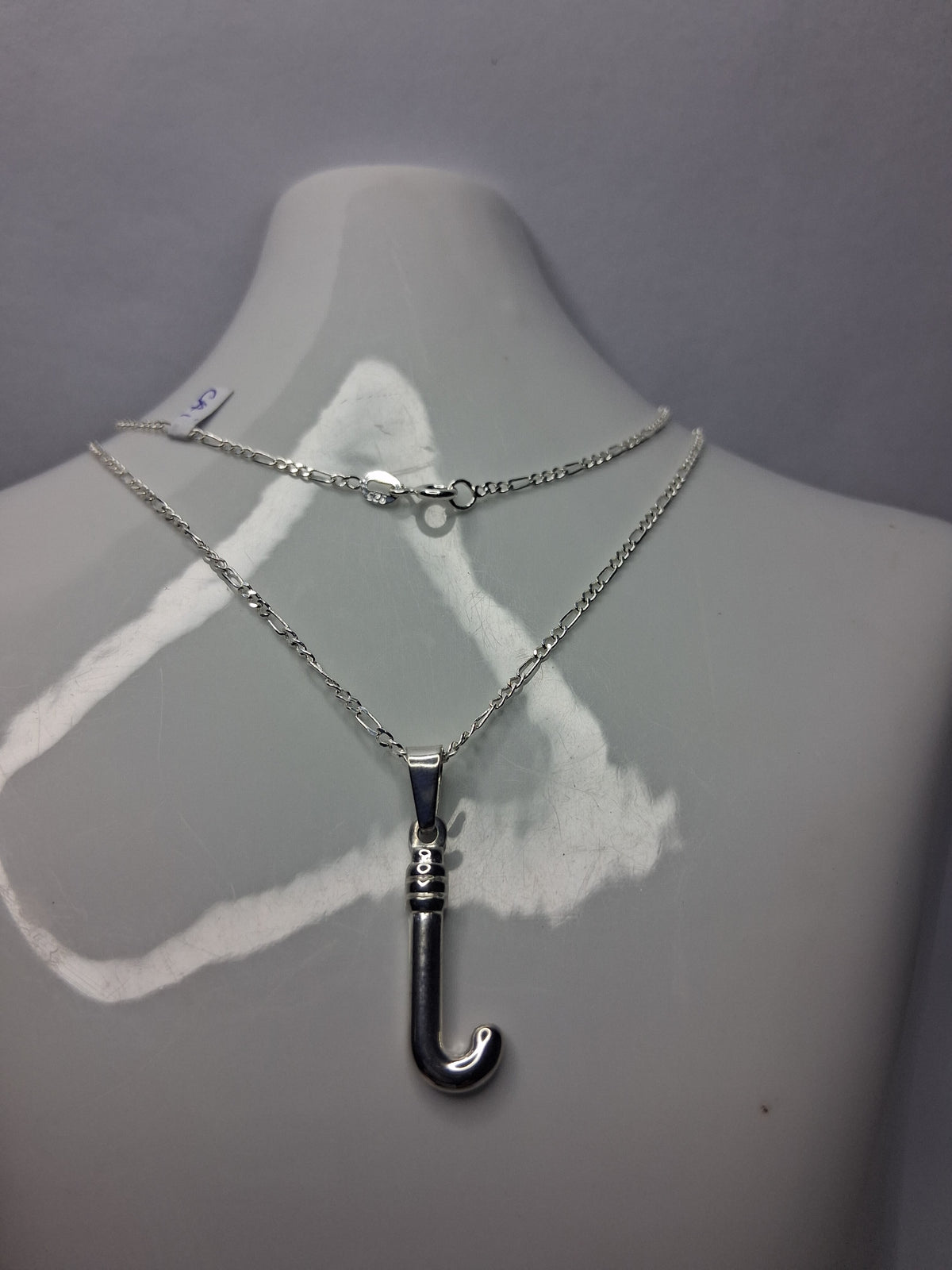 Collar Cadena 3x1 con Dije Palo de Hockey Plata 925 - Dama