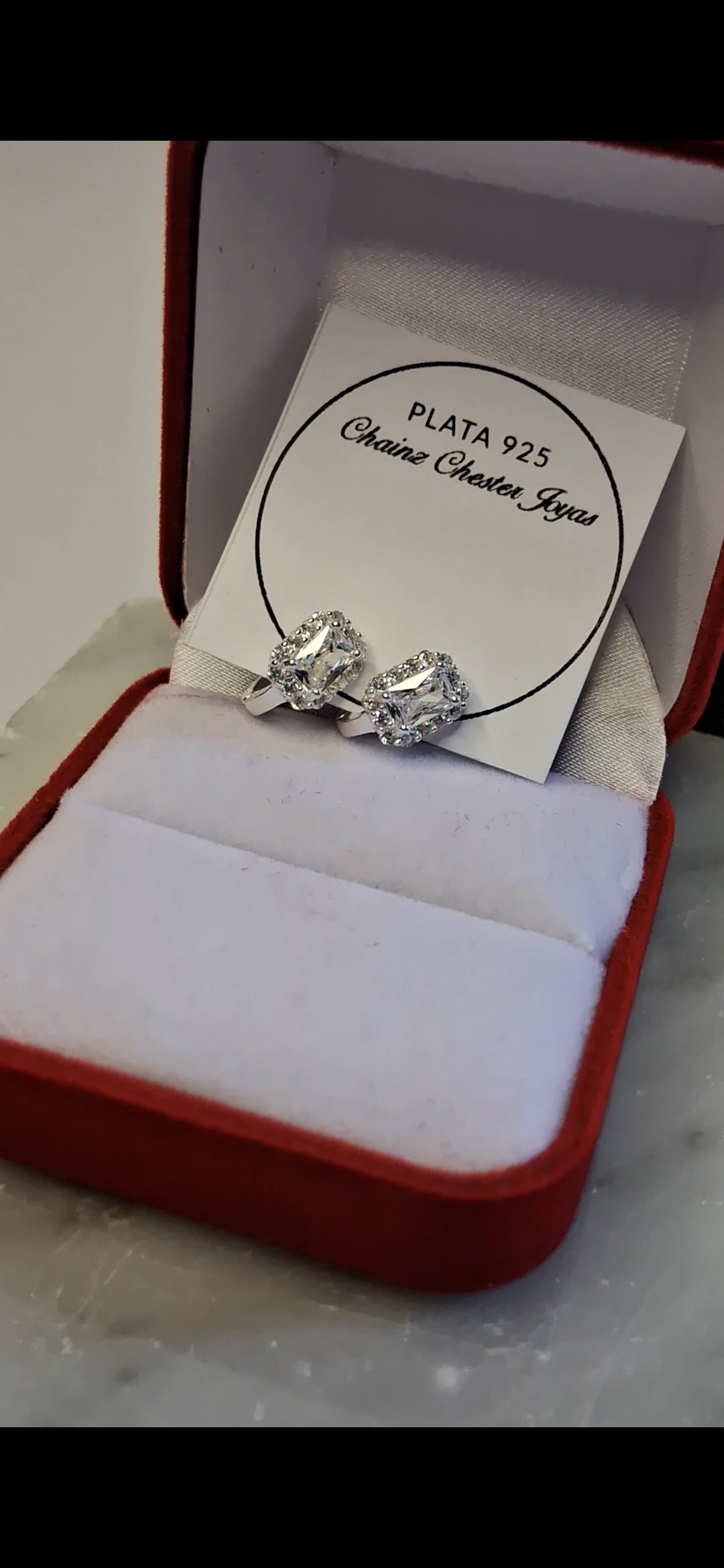 Aros - MALENA Blanco - Plata925 - Dama