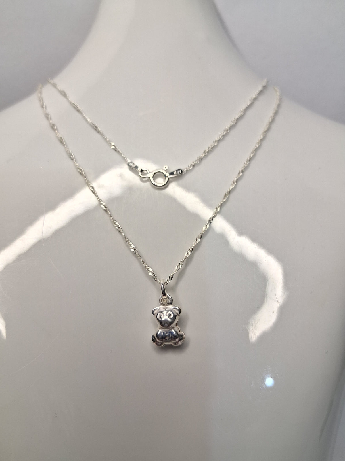 Collar - Osito INGRID (Singapur) - Plata925 - Dama.