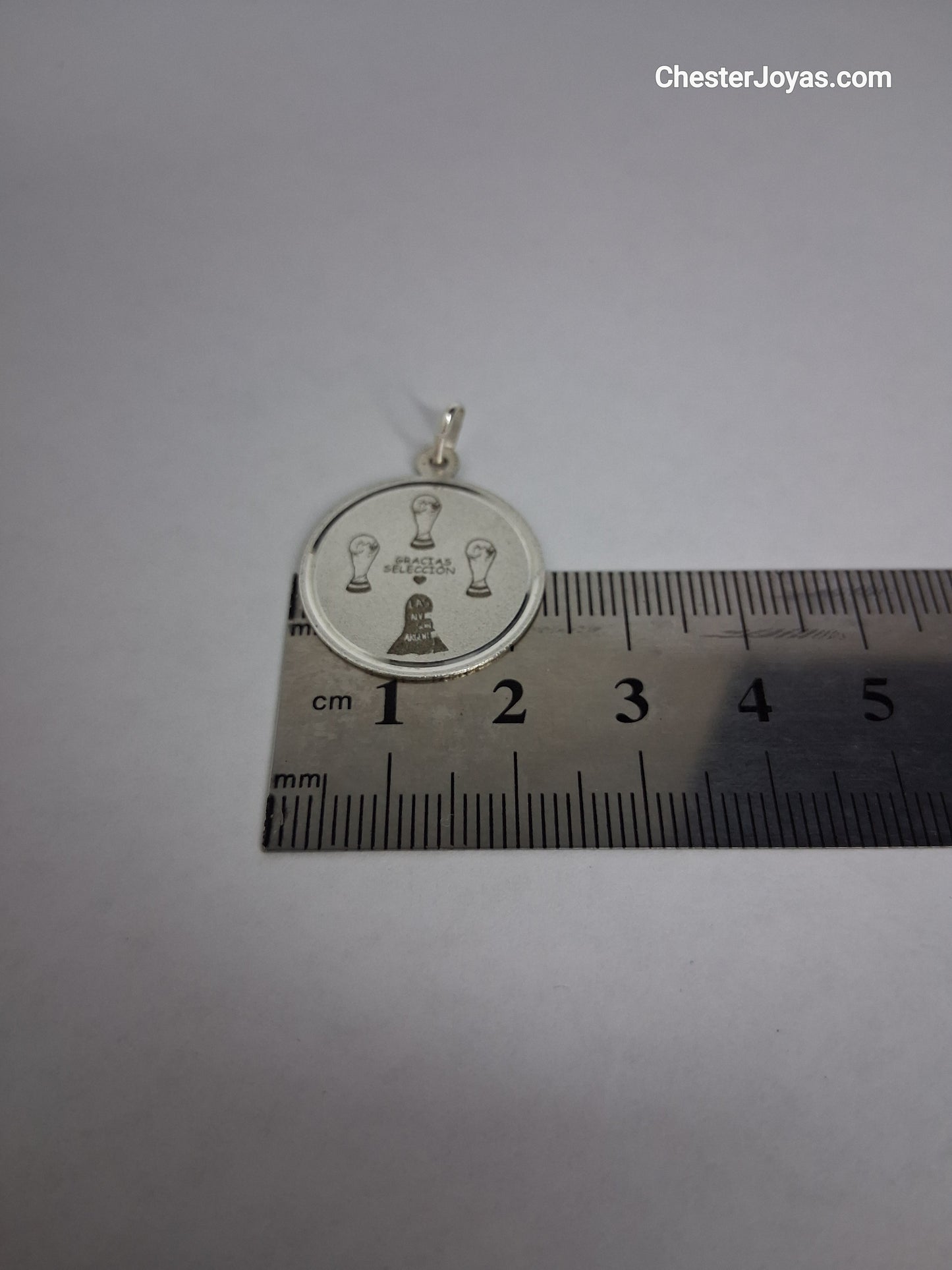 Collar - Cadena diamantada x 55 cm - Las Malvinas son Argentinas - Plata925 - Caballero.