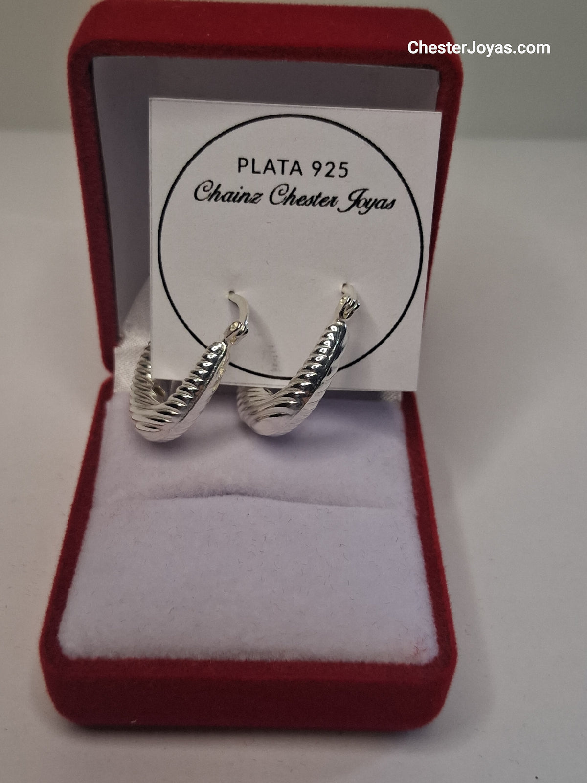Aros Argollas Infladas 20 mm Plata 925 para Mujer