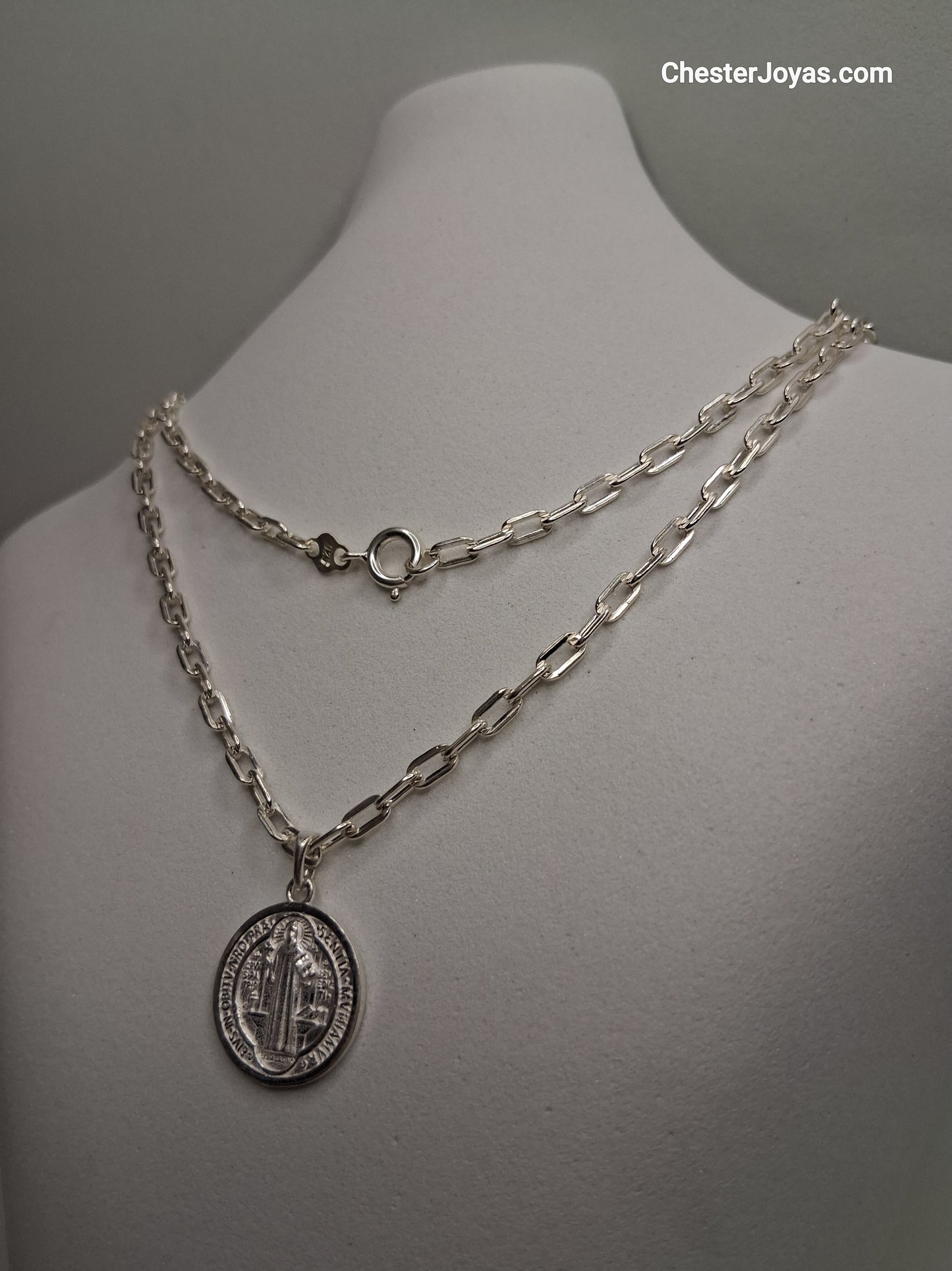 Collar - Forcet F-80 x 65 cms - San Benito  - Plata925 - Caballero.