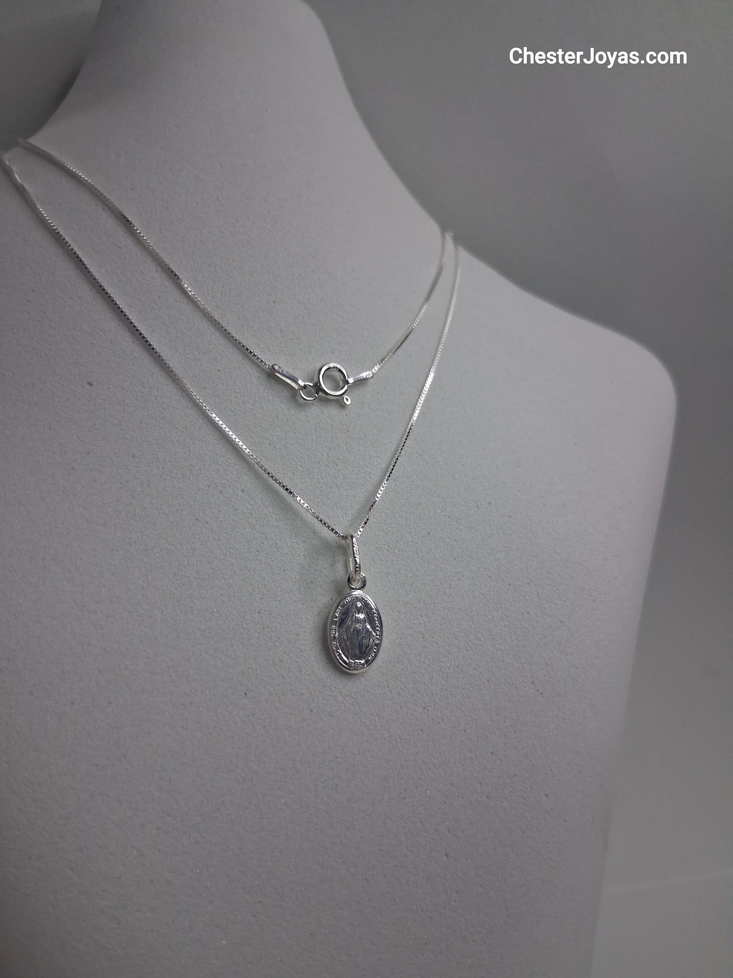 Collar - Medalla Milagrosa 9 mm - Plata925 - Dama.