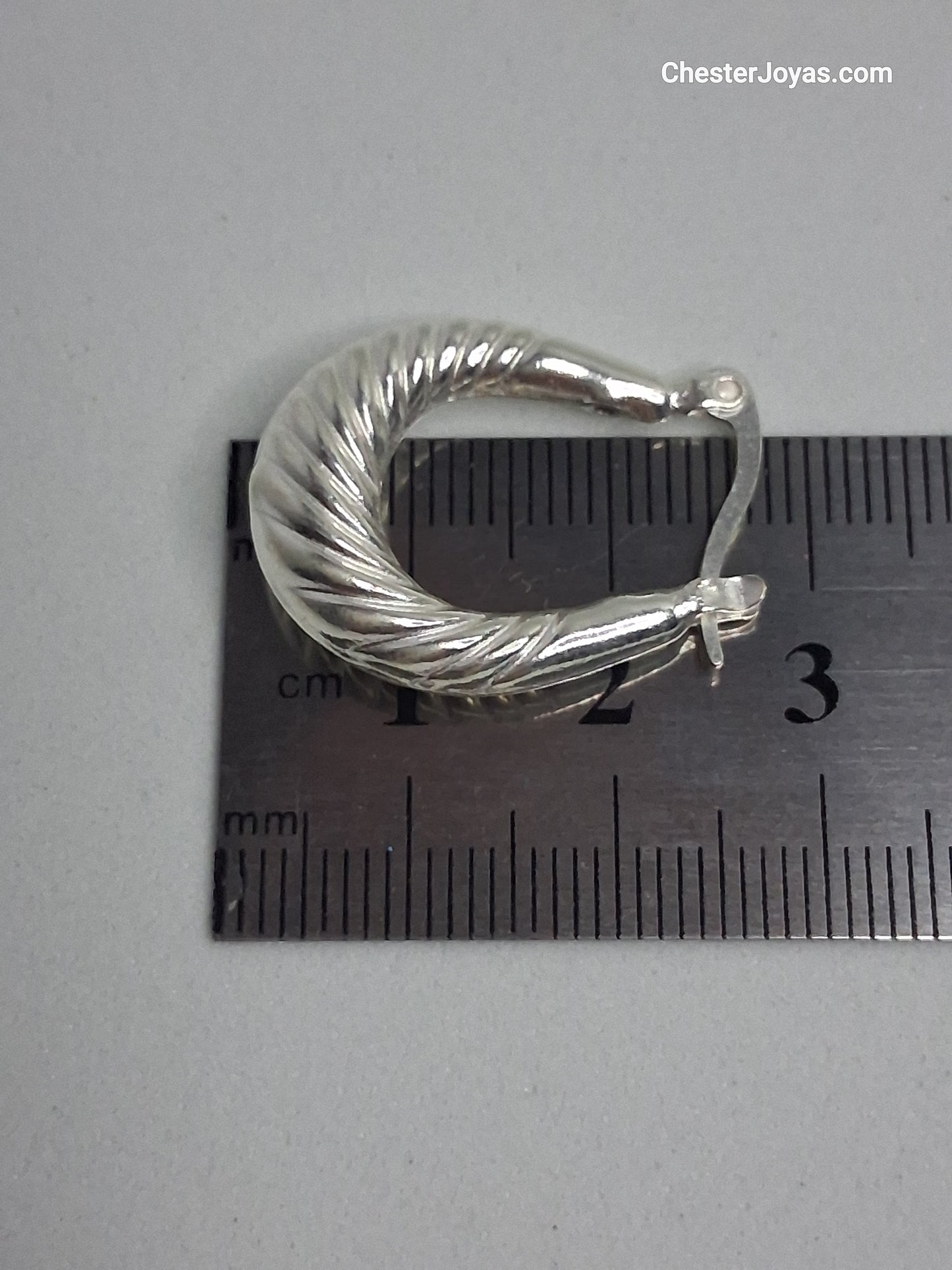 Aros - Argollas Inflados - 22 mm - Plata925.