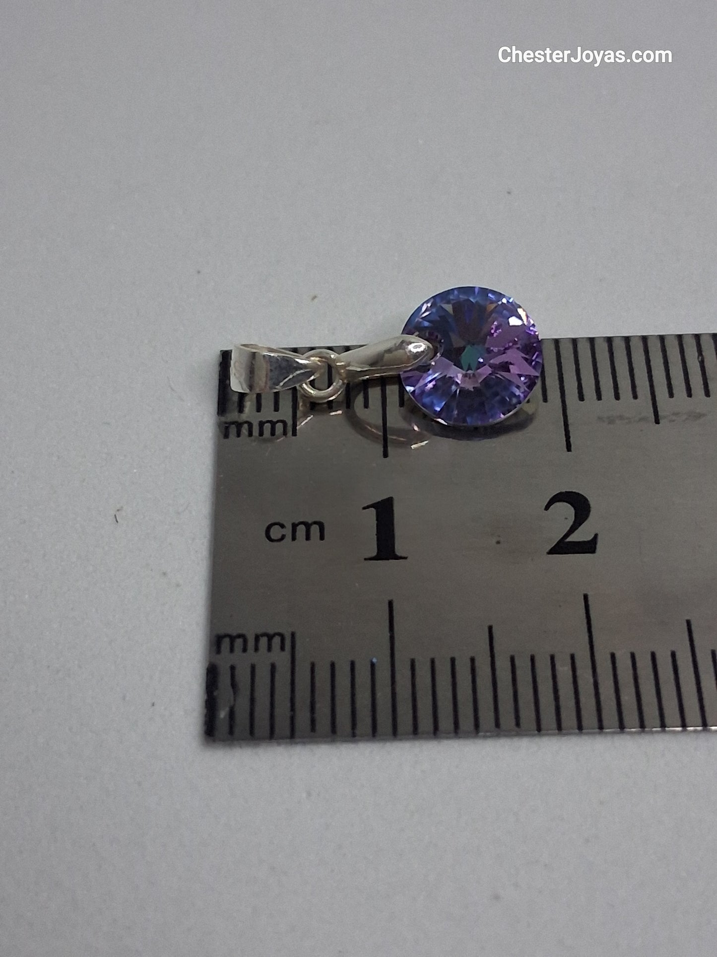 Collar - Swarovski (violeta) - Plata925 - Dama.