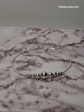 Pulsera ROCIO - 9 Bolita (Regulable) 20 cm - Plata925 - Dama.