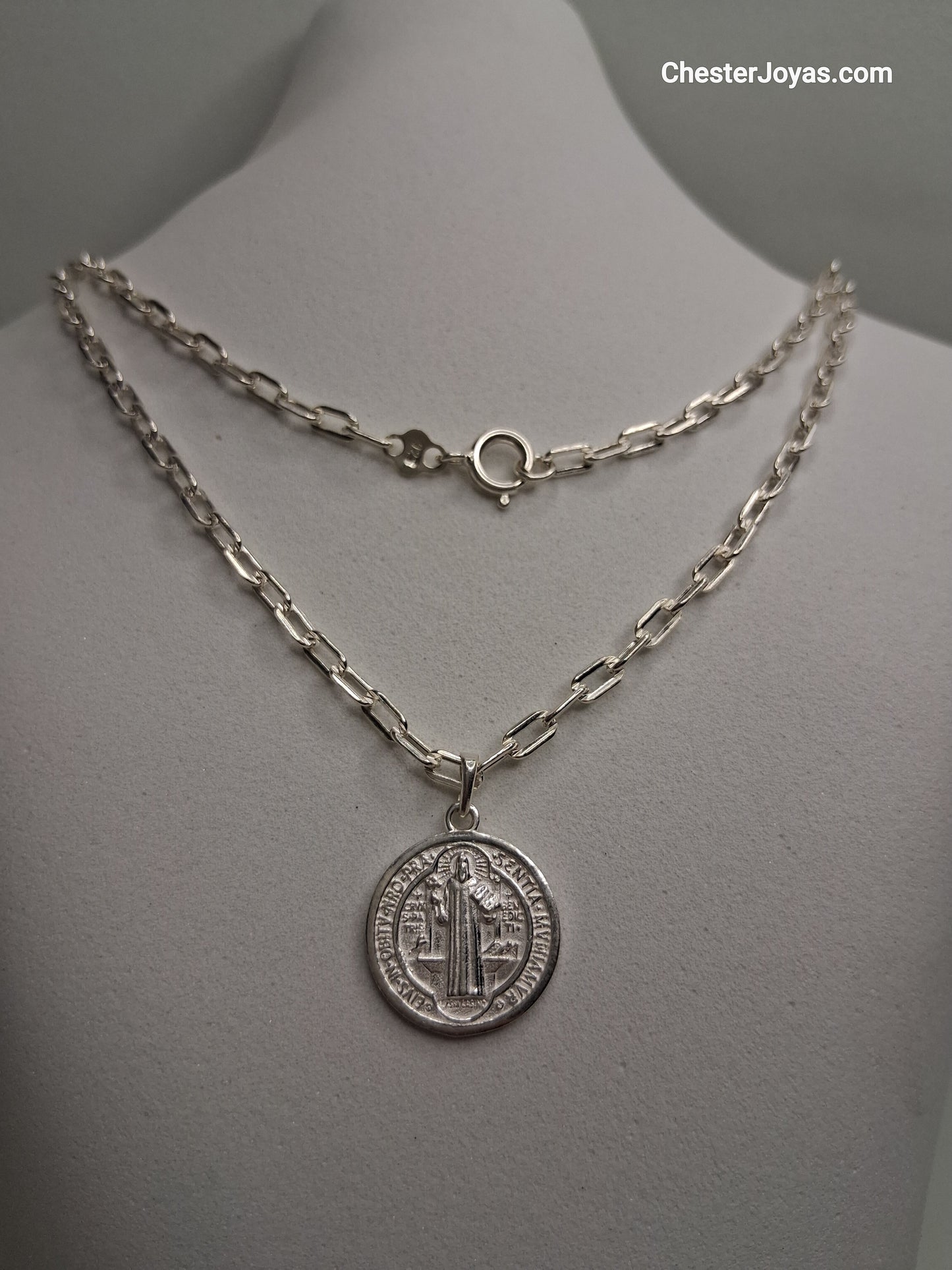 Collar - Forcet F-80 x 65 cms - San Benito  - Plata925 - Caballero.