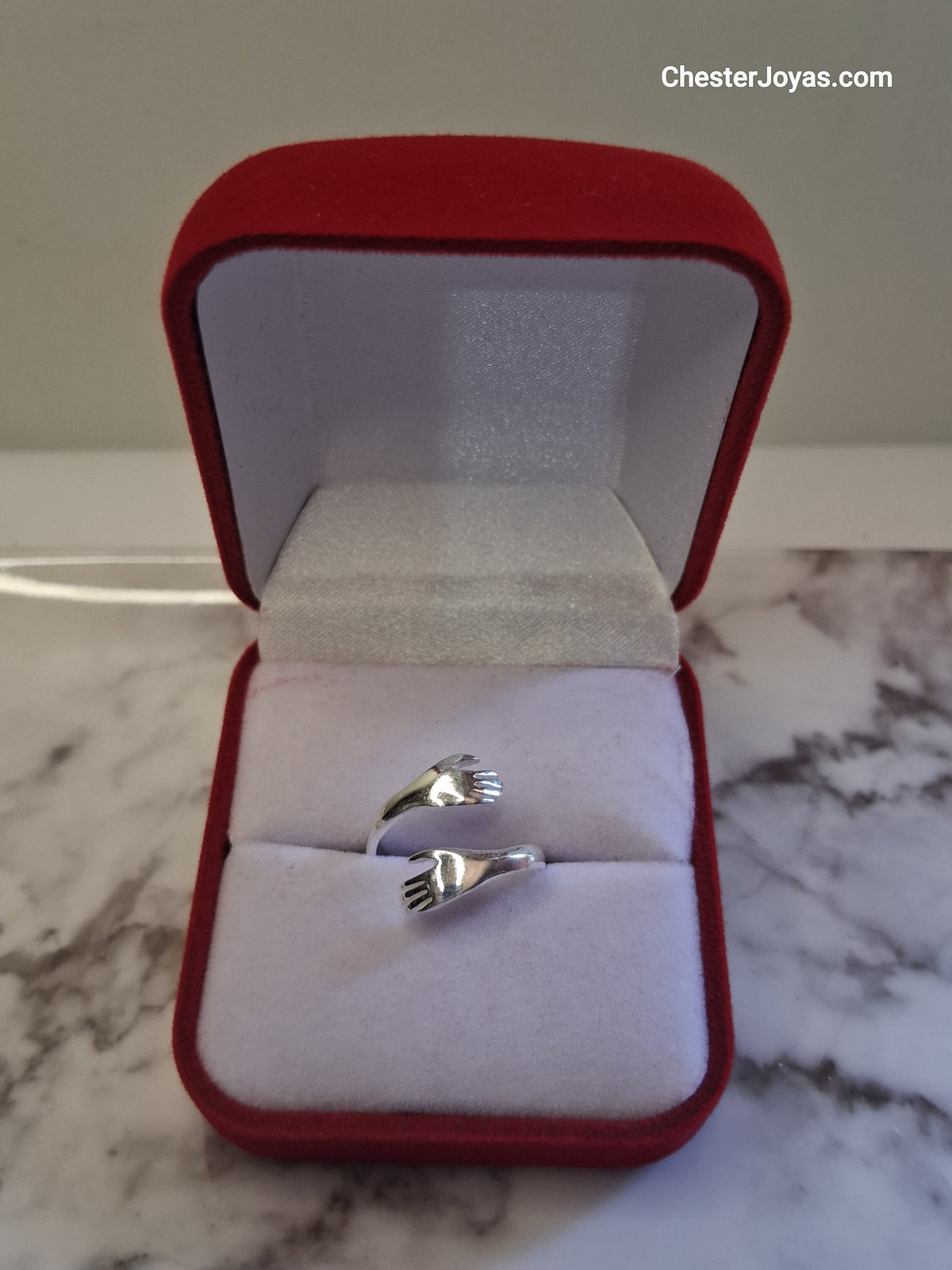 Anillo Amistad Plata 925 Ajustable para Mujer - Medida 10