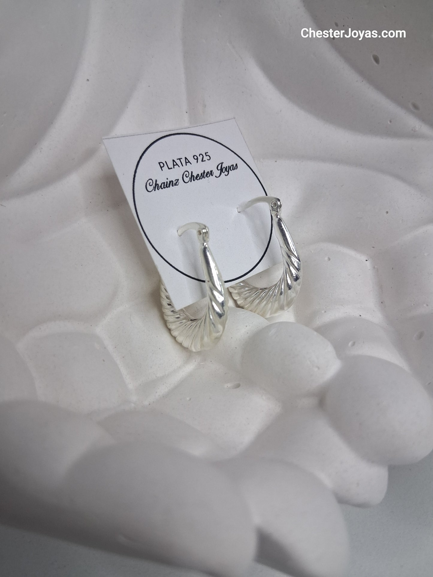 Aros - Argollas Inflados - 22 mm - Plata925.