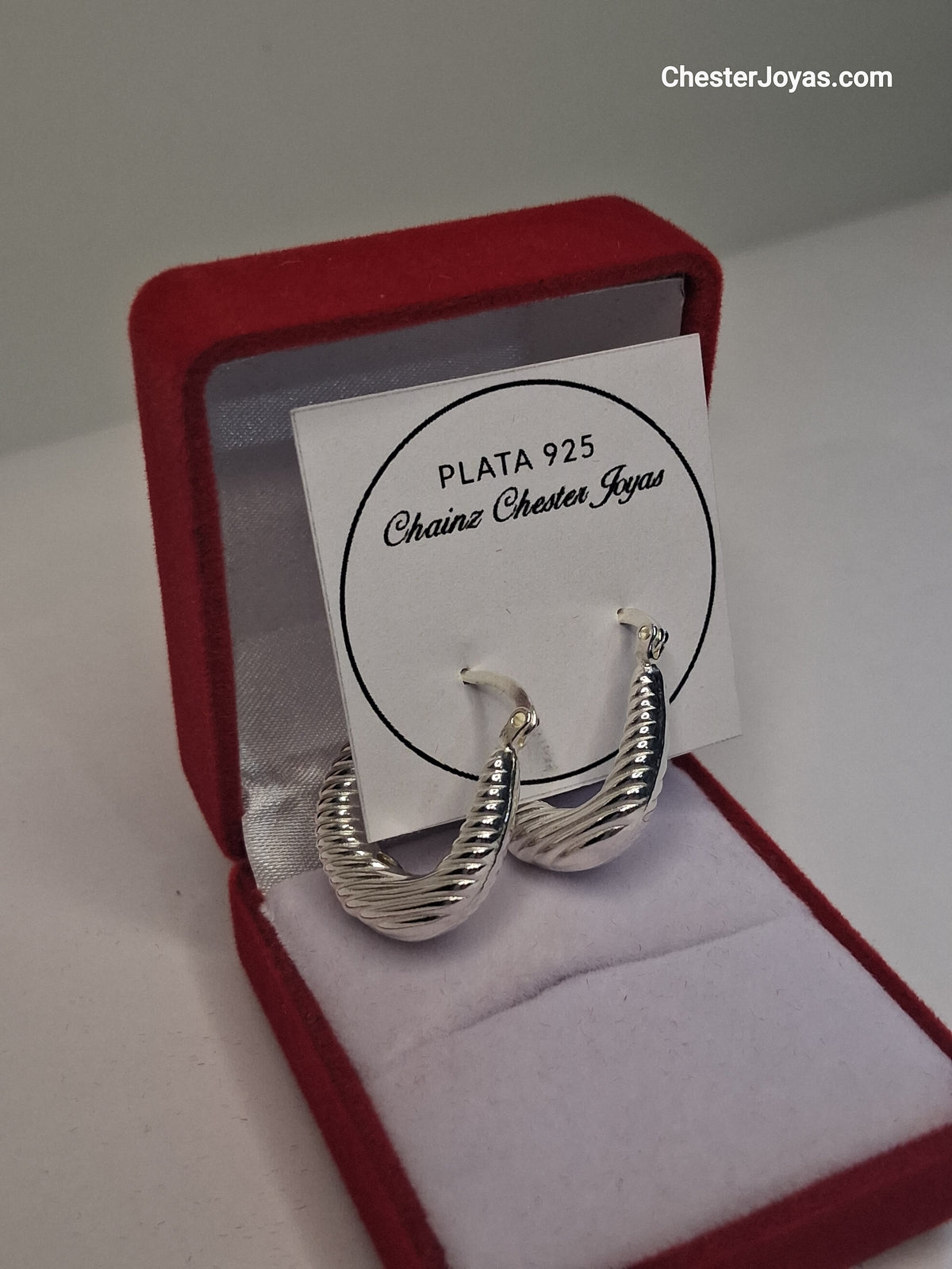 Aros Argollas Infladas 20 mm Plata 925 para Mujer
