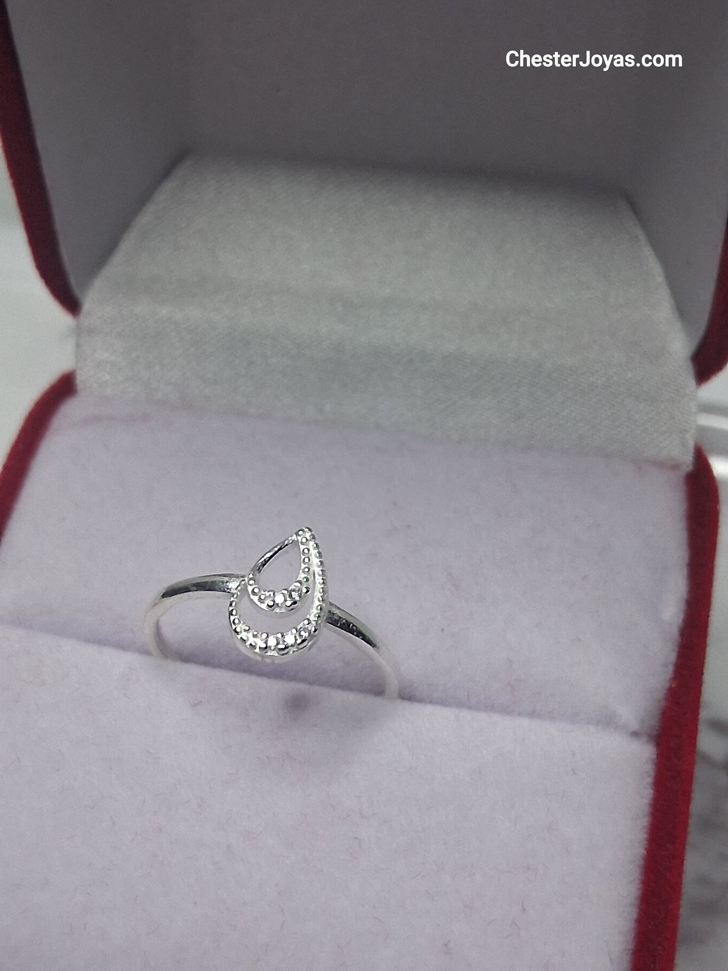 Anillo GOTITA - Medida 11 - Plata925 - Dama.