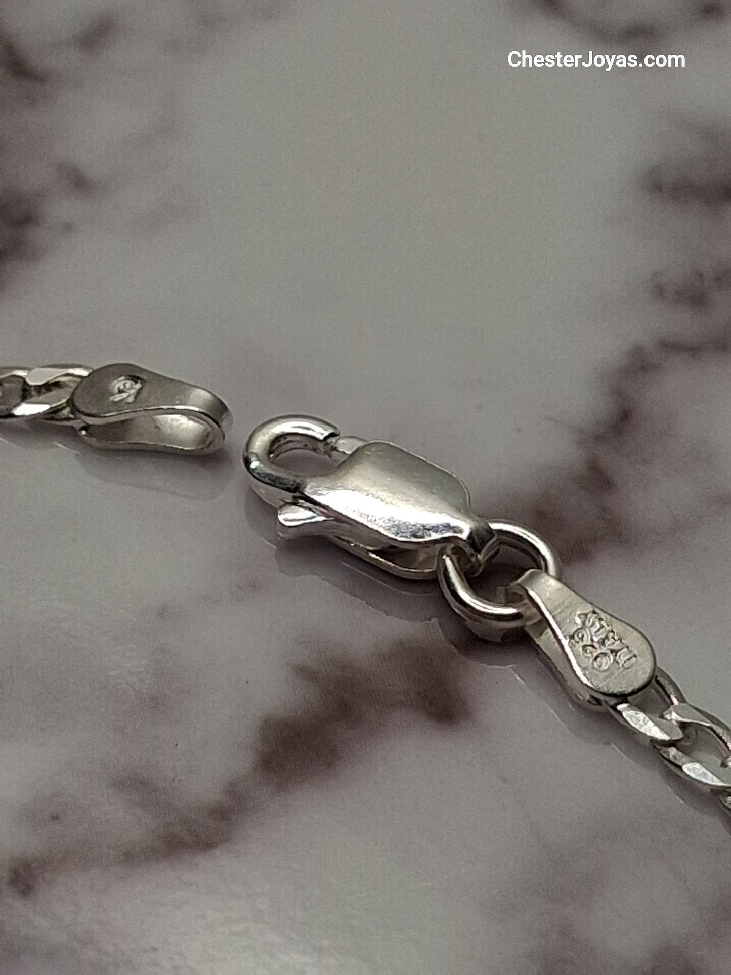 Pulsera - Pulsera groumet 20 cm - Plata 925 – Hombre.
