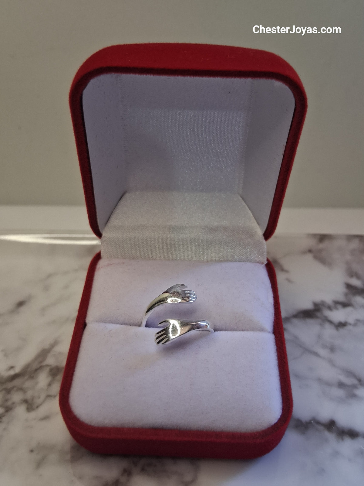 Anillo Amistad Plata 925 Ajustable para Mujer - Medida 10
