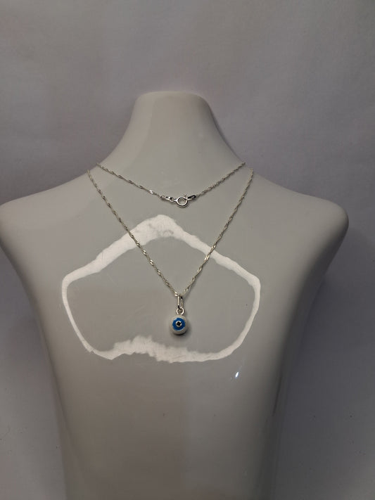 Collar - Ojo Turco (Singapur) - Plata925 - Dama.