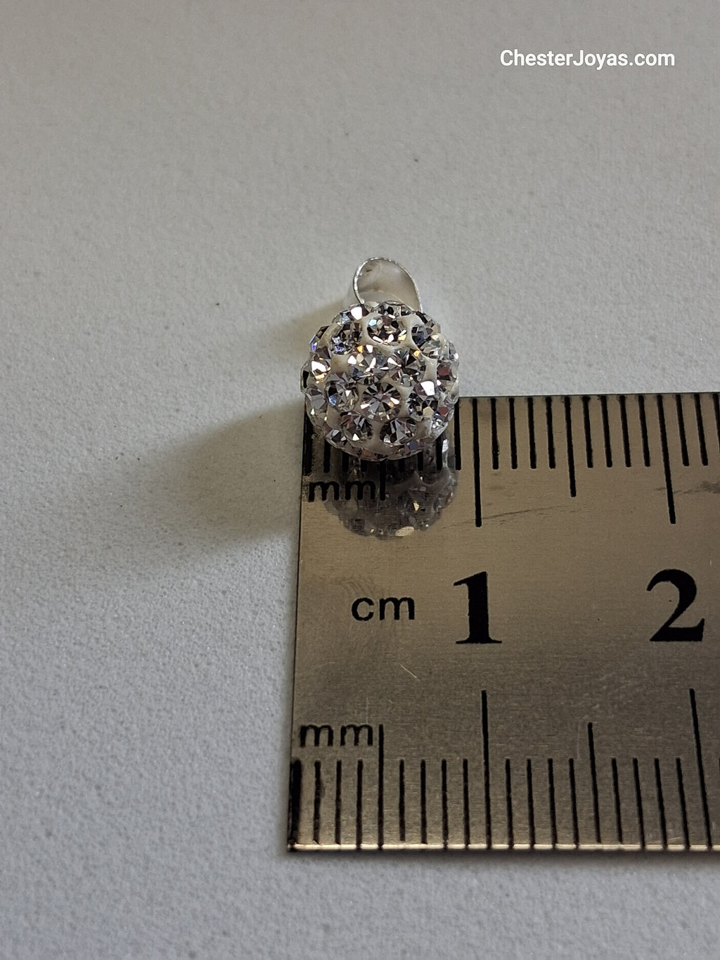 Collar Cadena a Elección Dije Bolita de Fuego con Piedras Plata 925 - Dama